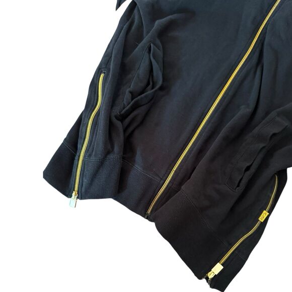 Aura Gold Finally Famous Black Logo Full Zip Hoodie Sweatshirt Men’s Size 2XL - Picture 3 of 9